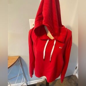 TOMMY HILFIGER HOODED CROP SWEATSHIRT- SIZE XL